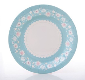 Daisy Chain Blue  - cake plates